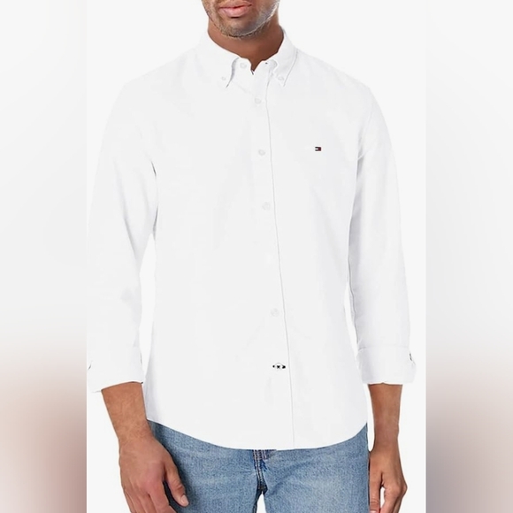 Tommy Hilfiger Men's Long Sleeve Button Down Shirt - Picture 1 of 6